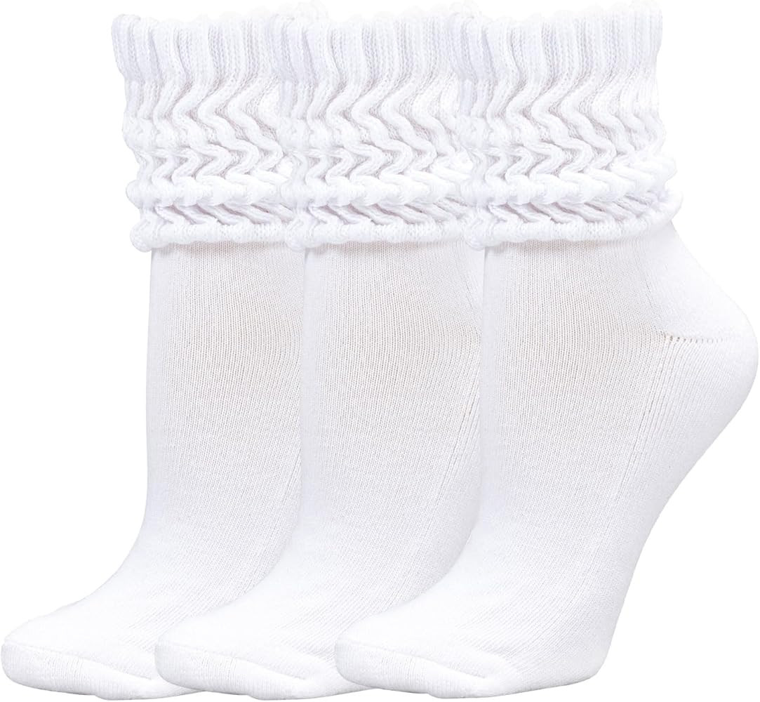 3 Pairs Slouchy Socks for Women,Stretchy Slouch Socks Women,Cotton Knit Scrunch Socks, Warm Winte... | Amazon (CA)