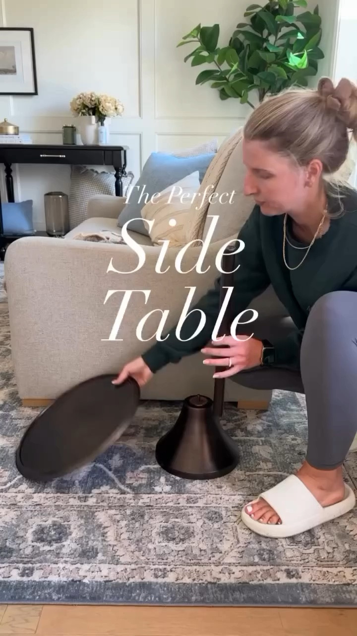 I found the perfect bronze side table y'all!! It's so easy to put together and looks absolutely gorgeous! It has such a gorgeous hammered texture on top and add a tasteful resting place for your home decor or morning beverage!
I put it in my front sitting room for now but I am loving it for so many places in our home. We will see where it's forever home ends up being!

#LTKsalealert #LTKhome #LTKVideo