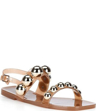 Jeffrey Campbell Gum-Drop Studded Jelly Sandals - 6 | Dillard's