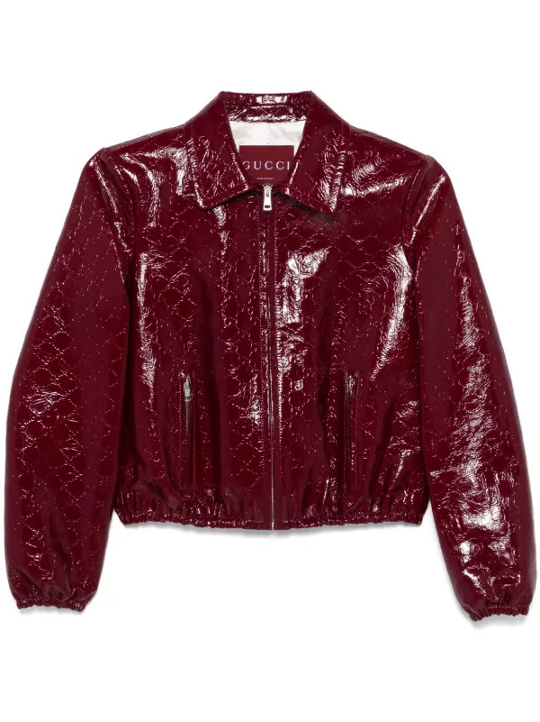 Gucci GG Supreme Debossed Jacket | Red | FARFETCH CA | Farfetch Global
