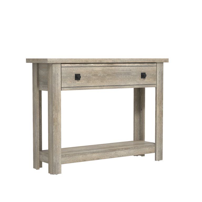 Coover Wood Console Table with 1 Drawer, Driftwood Gray | Walmart (US)