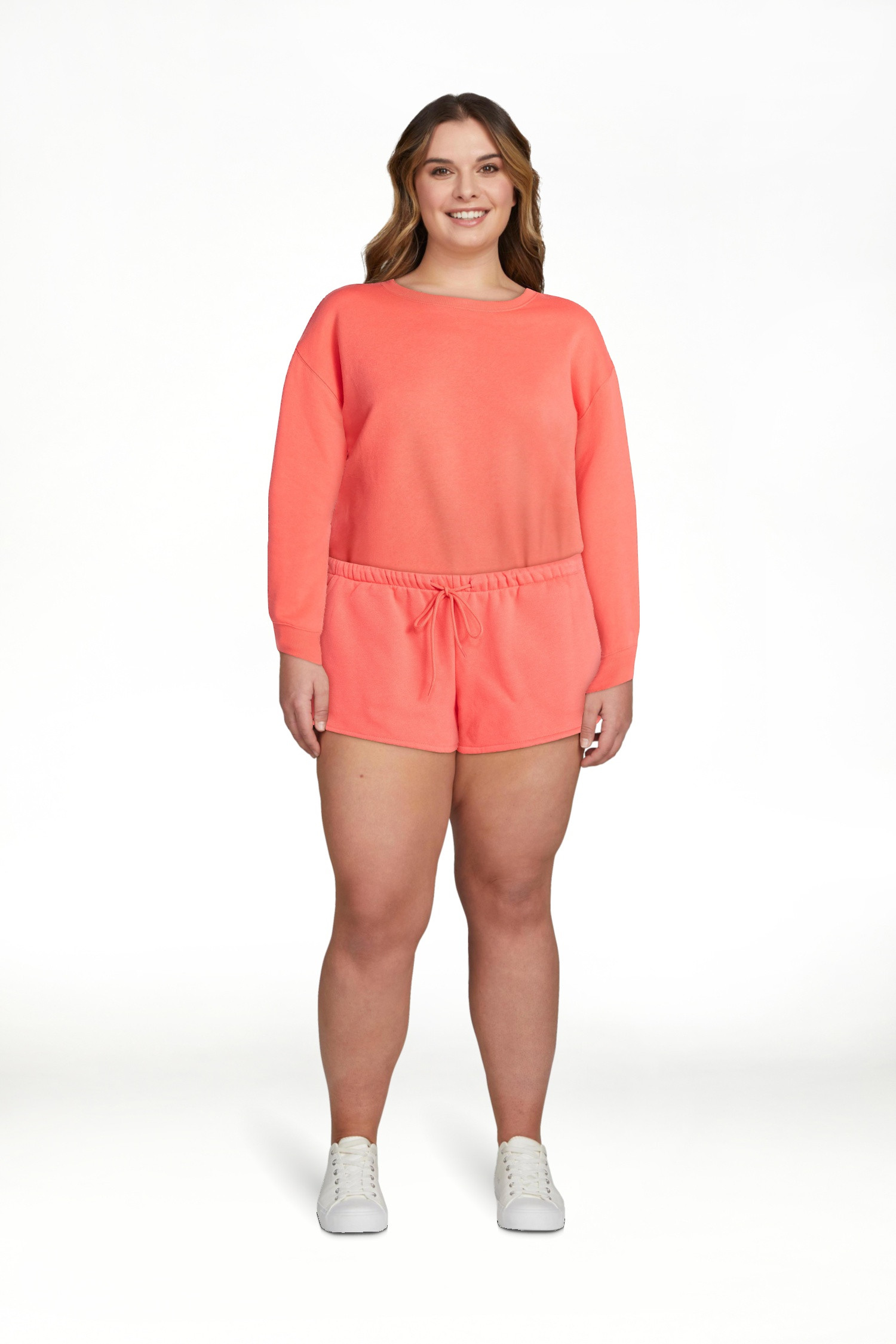 No Boundaries Fleece Dolphin Shorts, 2" Inseam, Women’s XXS-XXL | Walmart (US)