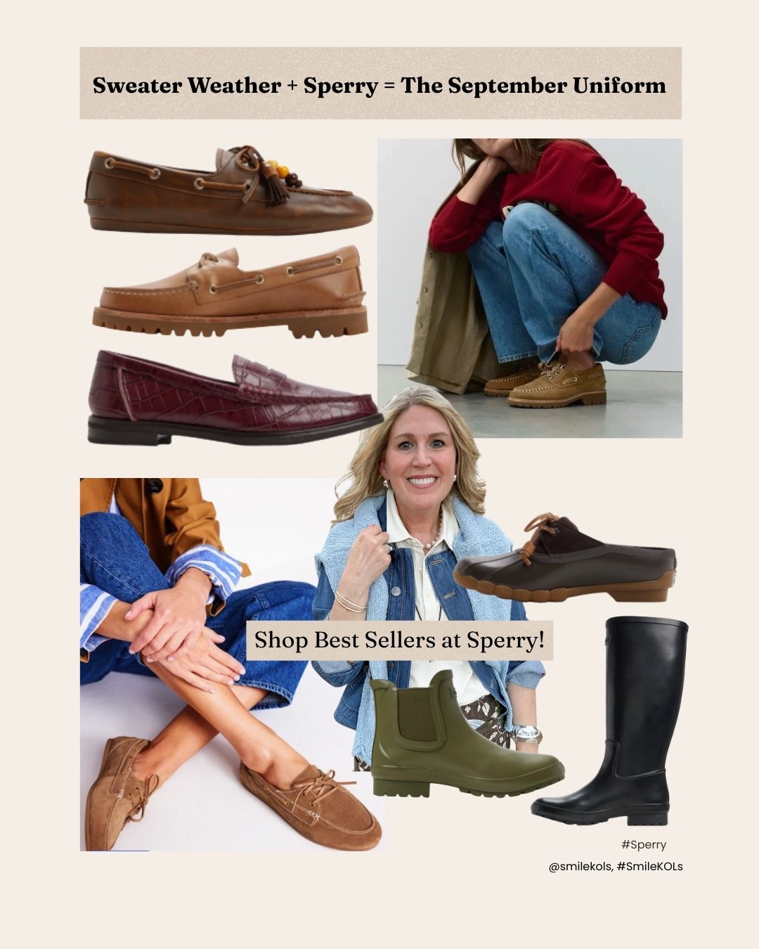 The September uniform includes these top sellers from @sperry