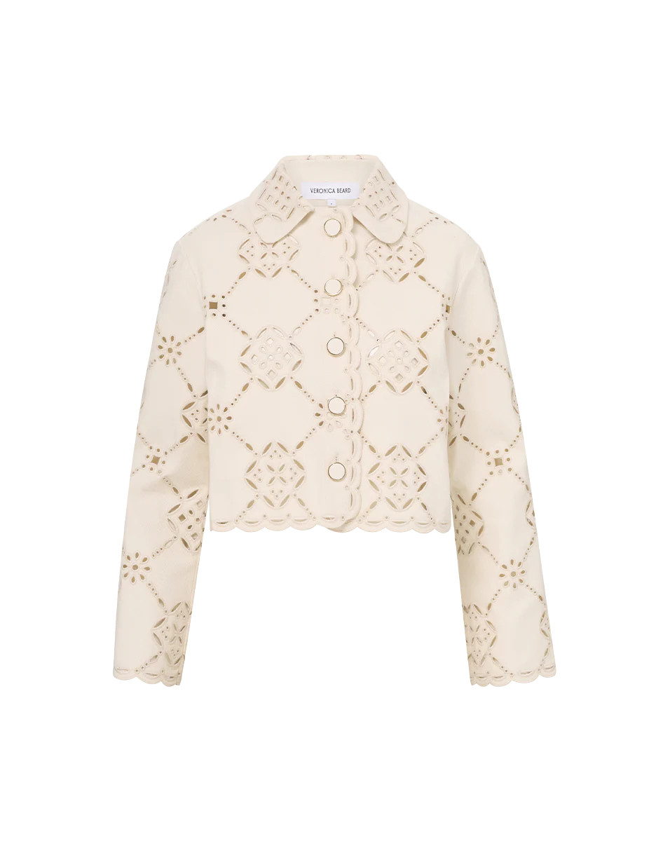 Adelaide Eyelet Jacket | Veronica Beard