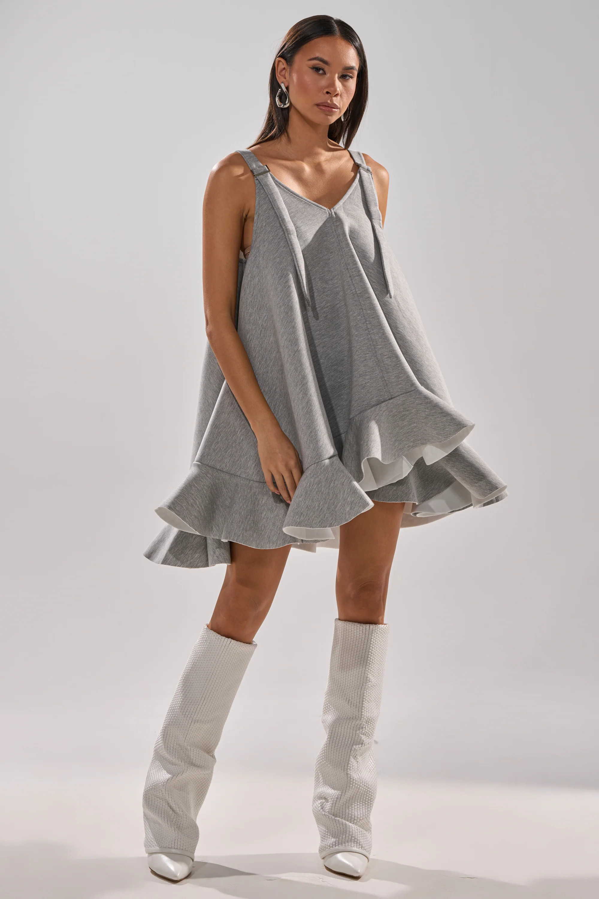 AKIRA In Too Deep Scuba Mini Dress | Size Large/XL | AKIRA