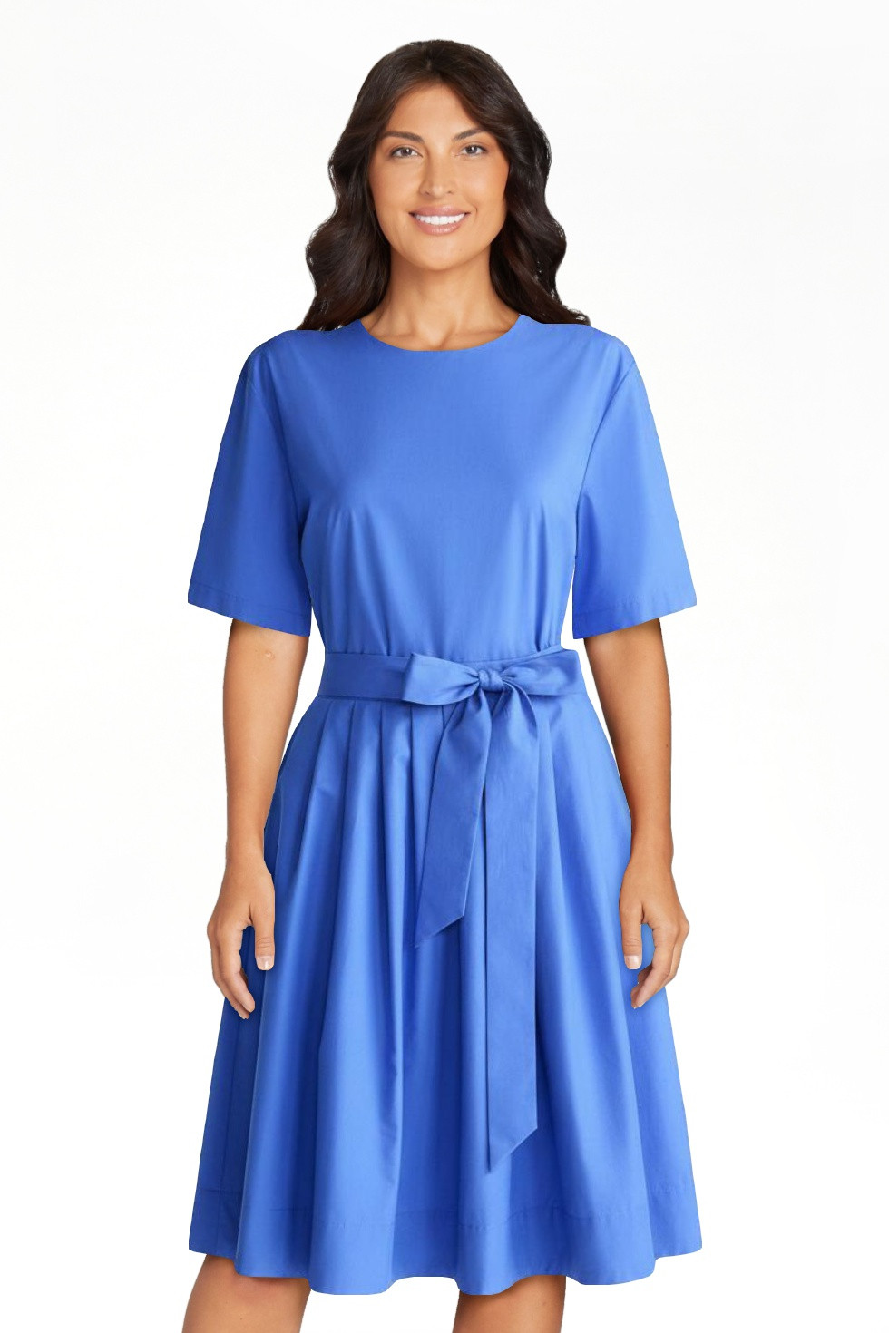 Devil Wears Prada Scoop Collection Women's and Women's Plus Cotton Tie-Waist Midi Dress, Sizes 0-... | Walmart (US)