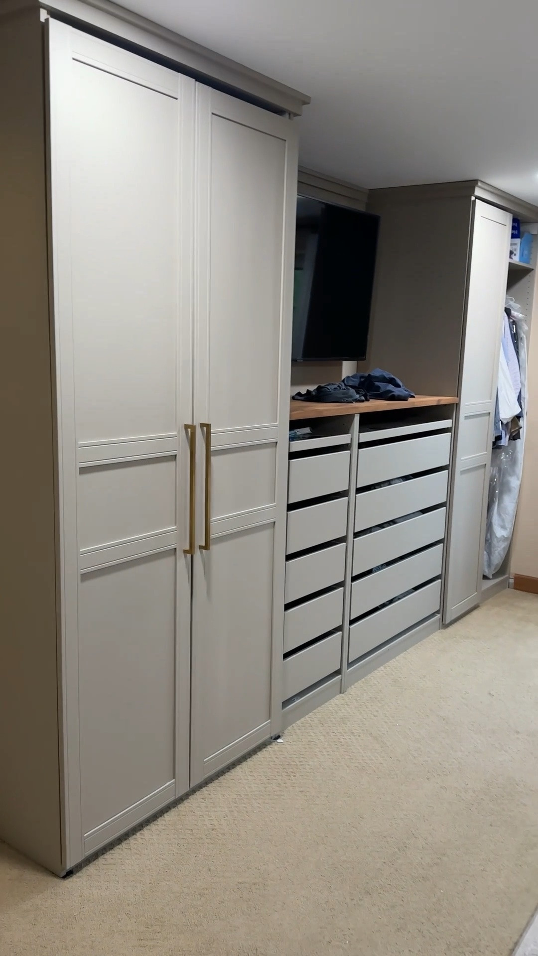 From an empty, unused wall to a functional & beautiful wardrobe. Customizing IKEA for your individual space. Always a yes.

#LTKHome