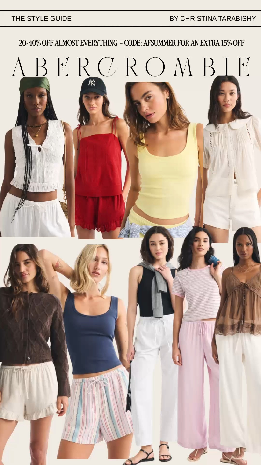 @abercrombie sale 20-40% OFF + code: AFSUMMER for an extra 15% OFF

#LTKootd #LTKSaleAlert #LTKSeasonal