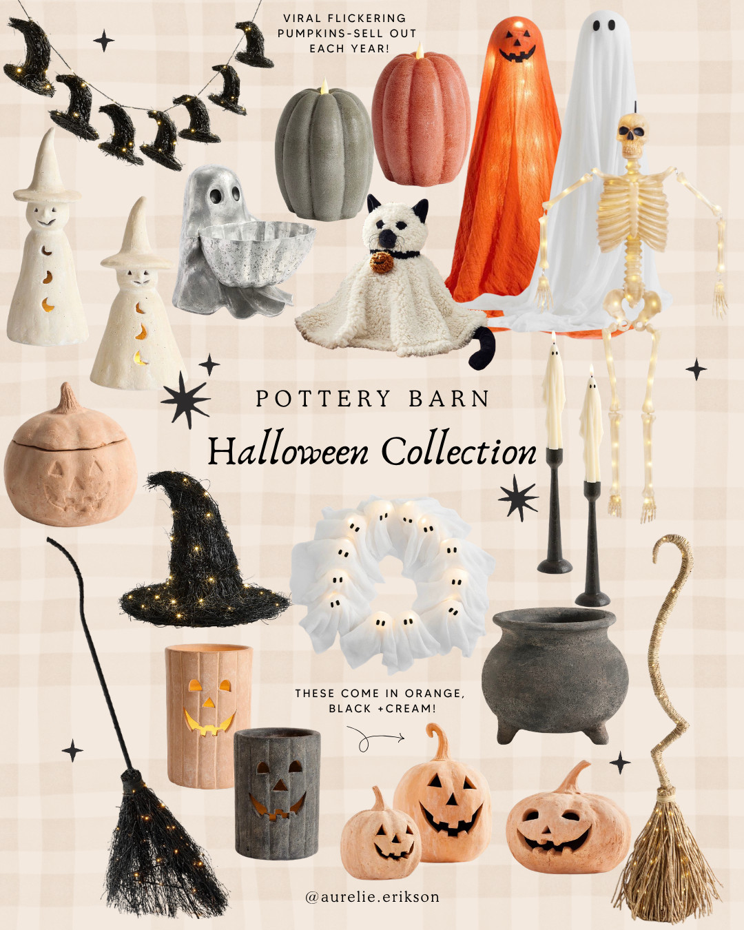 Spooky season starts here! 👻🖤 The new Pottery Barn Halloween collection is full of elevated ghosts, pumpkins, haunted houses, and cozy decor you'll want before it sells out. 🎃✨ #LTKHome #PotteryBarn #HalloweenDecor #SpookySeason 

 #LTKSeasonal #LTKHome
