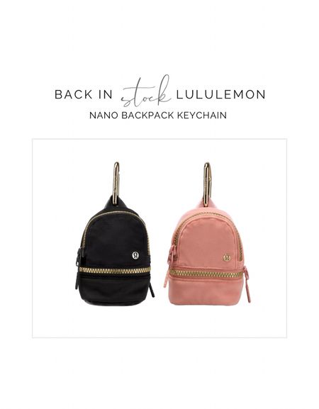 The nano keychain backpack is back in stock at Lululemon!

Gifts for teen
Gifts for her

#LTKitbag #LTKGiftGuide #LTKunder50