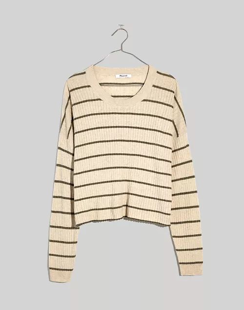 Lawson Crop Pullover Sweater in Stripe | Madewell