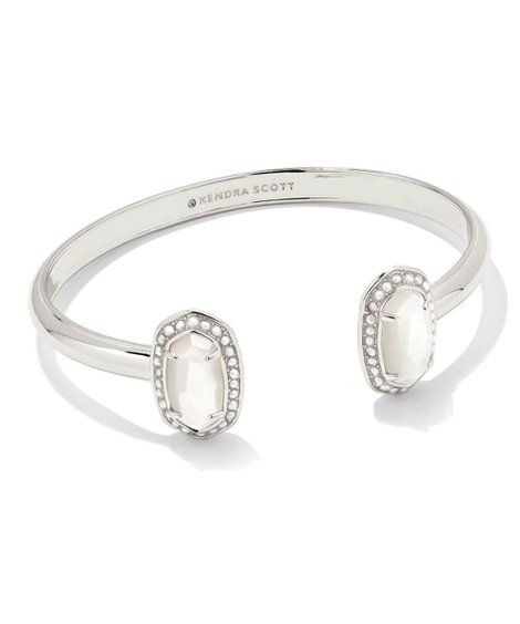 Kendra Scott Imitation Pearl & Silvertone Beaded Elton Cuff | Zulily