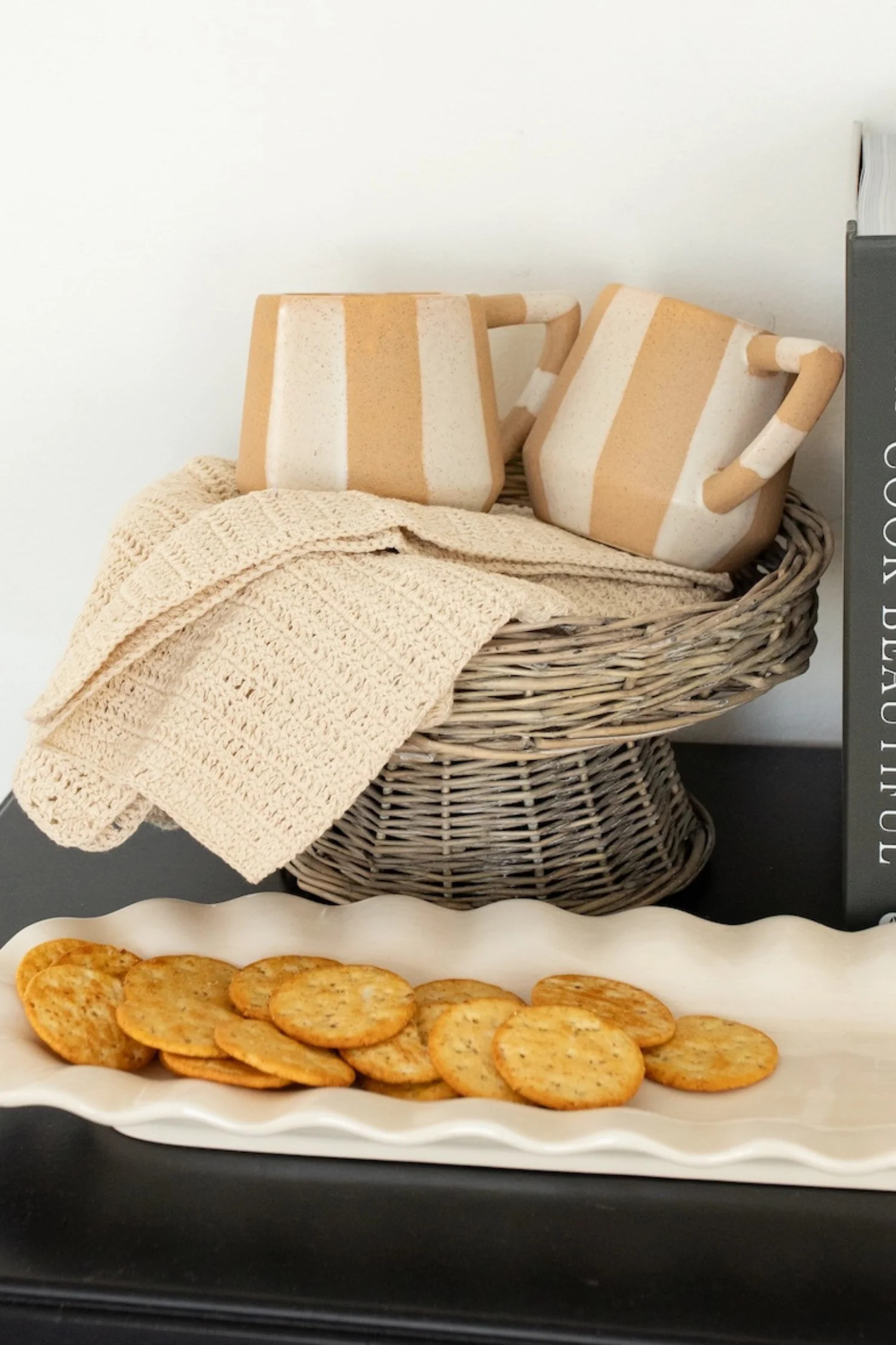 Wrigley Woven Pedestal Cake Stand | THELIFESTYLEDCO