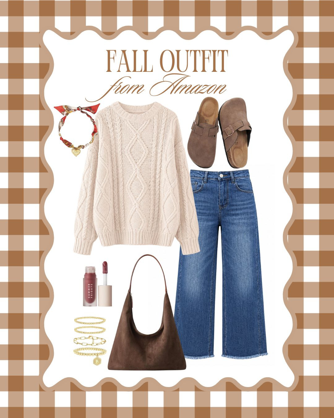 A classic fall outfit with the prettiest neutral accessories!!🤎 

 #LTKootd #LTKSeasonal #LTKSaleAlert