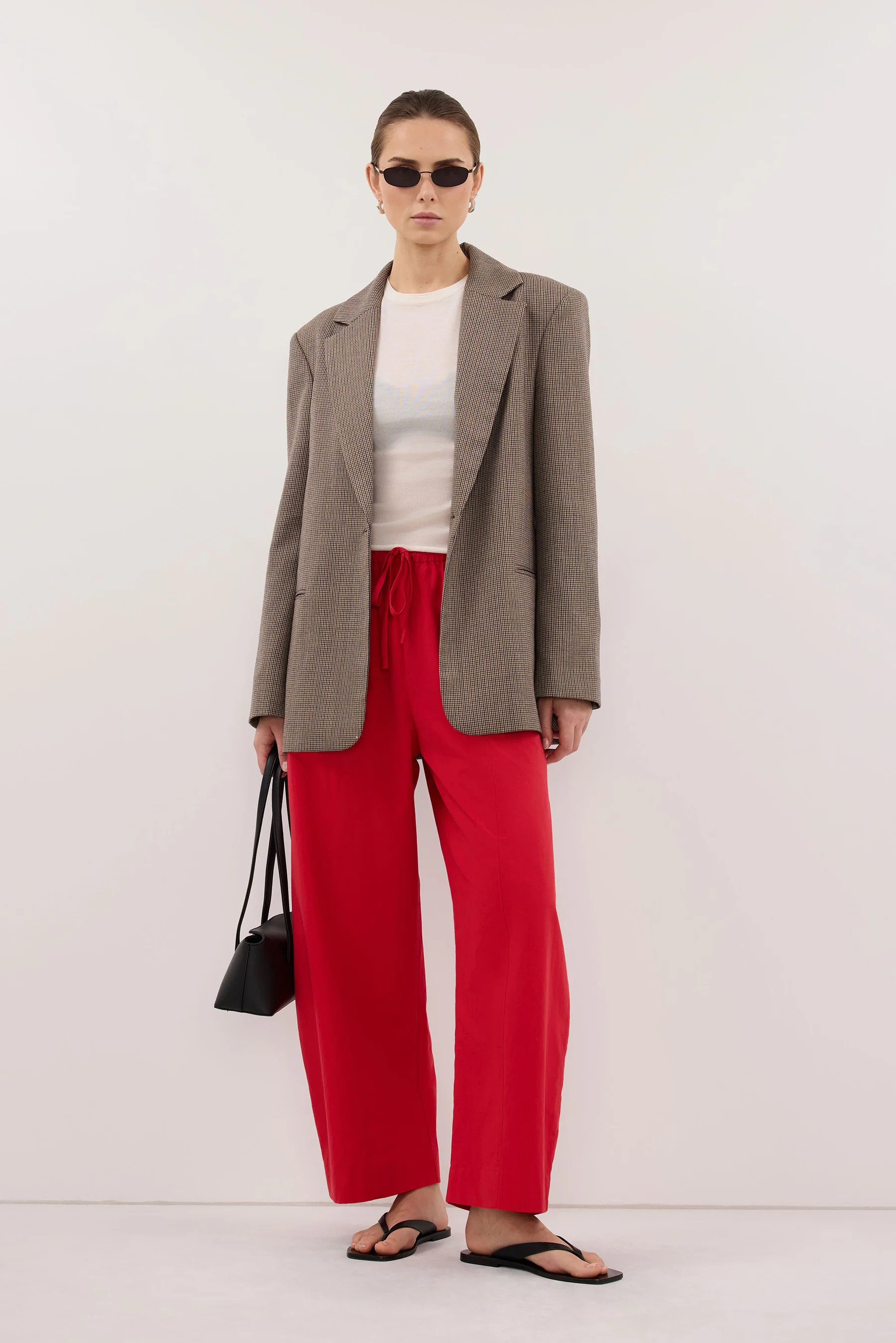 ELLORY BUFF HOUNDSTOOTH BLAZER | DISSH