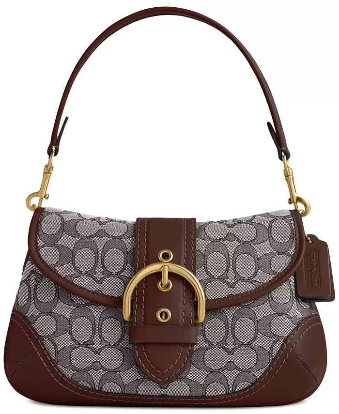 COACH Soho Signature Jacquard Top Handle Shoulder Bag - Macy's | Macy's