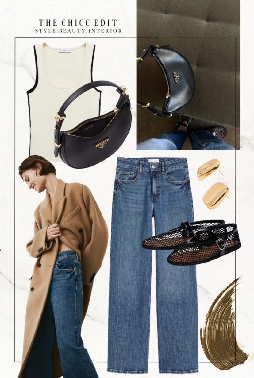 Shop the look 🖤

#outfit #jeans #coat #flats #earrings Prada Amazon Nordstrom revolve tank top 

#LTKgrwm #LTKootd #LTKOver40