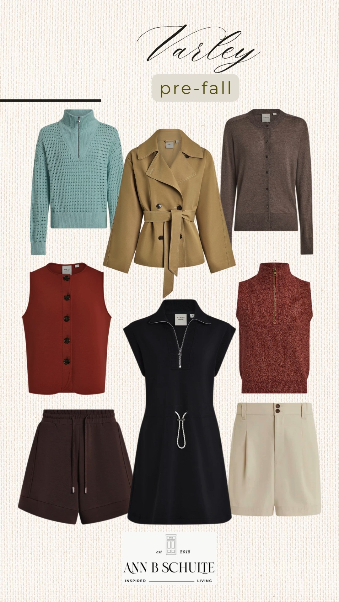 Varley Pre-Fall is bringing all the polished layers needed for an effortless seasonal wardrobe. Think cozy knit sweaters, tailored jackets, versatile vests, relaxed shorts, and an easy black dress that can be styled a dozen ways. Rich chocolate, warm rust, soft neutrals, and classic black make these pieces perfect for transitioning into cooler days. The collection strikes that sweet spot between elevated and comfortable, with plenty of timeless staples to wear on repeat. Pre-fall dressing just got a whole lot easier. 🍂🤎✨

#Varley #VarleyPreFall #PreFallStyle #FallFashion #TransitionalStyle #FallWardrobe #LayeringStyle #CapsuleWardrobe #EverydayStyle 

 #LTKootd