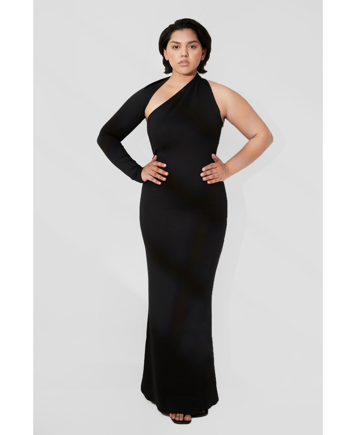 Marcella Women's Manhattan One Shoulder Gown - Black | Macy's