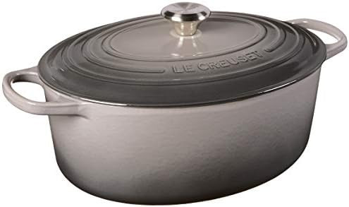 Le Creuset Signature Enameled Cast Iron Oval French (Dutch) Oven, 8 quart, Oyster | Amazon (US)