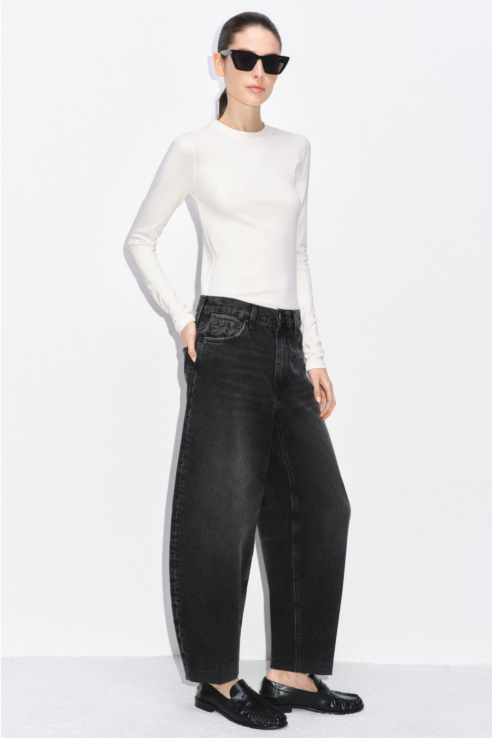 ZW COLLECTION BARREL HIGH-WAIST JEANS | Zara UK