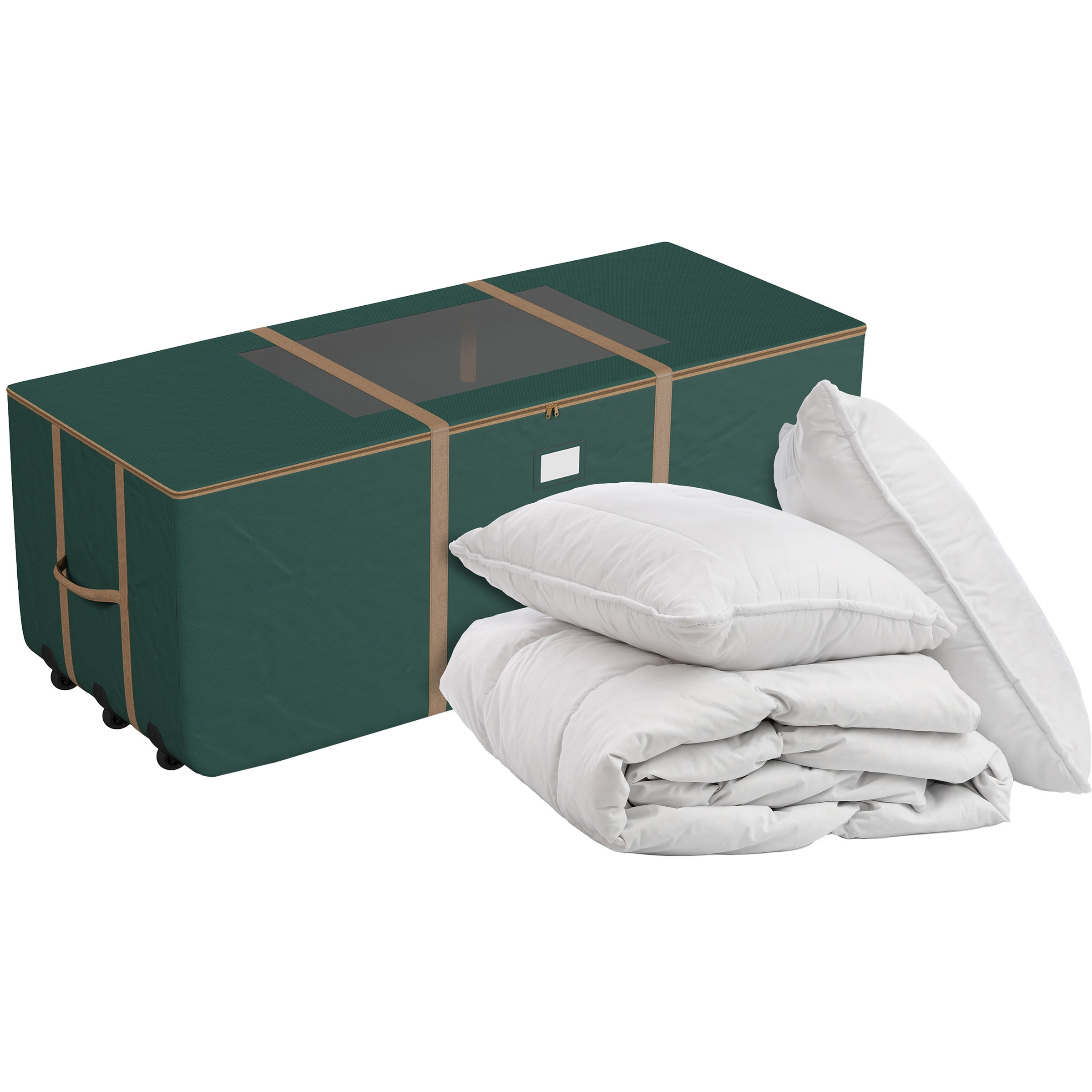 Hastings Home Large Heavy Duty Green Christmas Tree Storage Bag ( 28-in H x 67-in W ) | 604092KCM | Lowe's