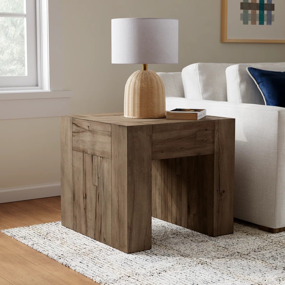 Elise Solid Wood Sled End Table | Wayfair North America