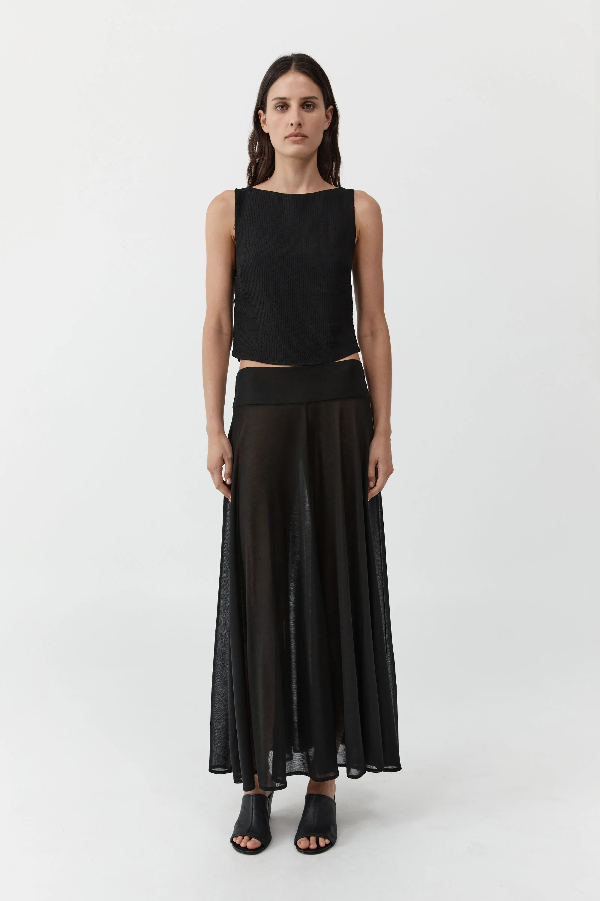 Fluid Jersey Skirt - Black | St. Agni (US, UK, EU)