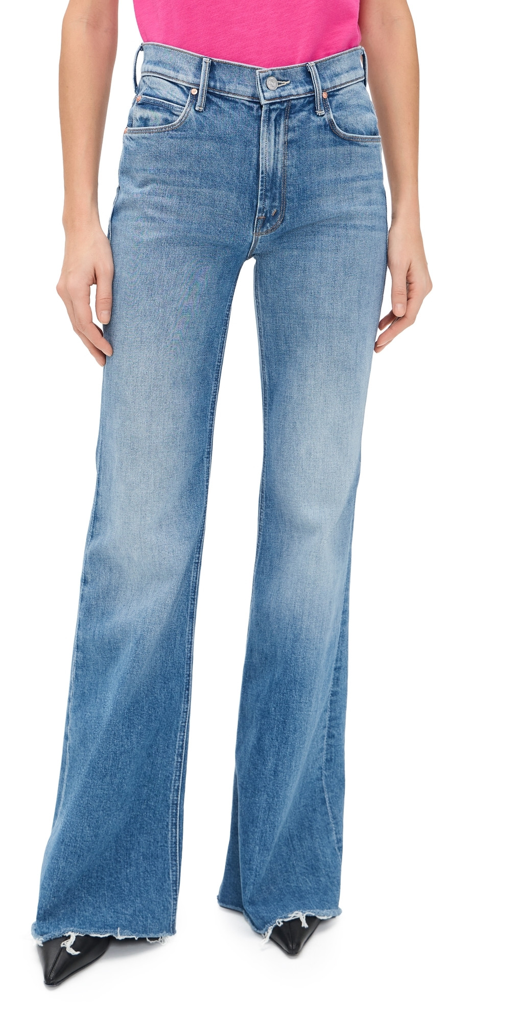 MOTHER The Doozy Fray Jeans Heads or Tails 30 | Shopbop