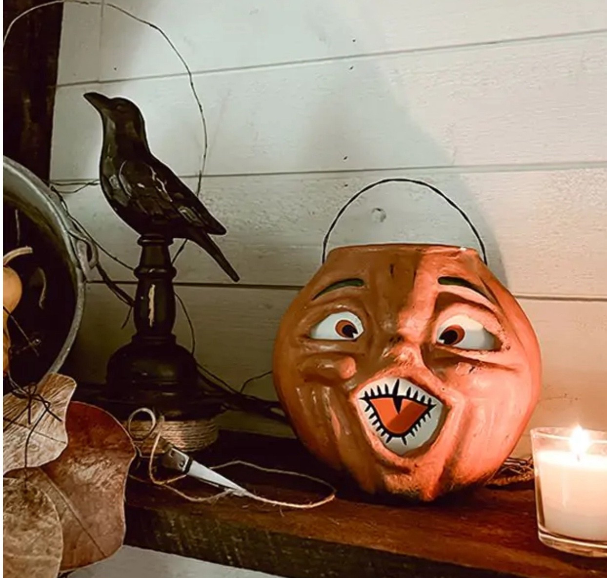 These vintage looking paper mache lanterns are fantastic and selling out fast! Just got mine and already ordered more!

#LTKHome #LTKSeasonal