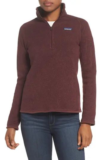 Women's Patagonia 'Better Sweater' Zip Pullover, Size X-Small - Red | Nordstrom