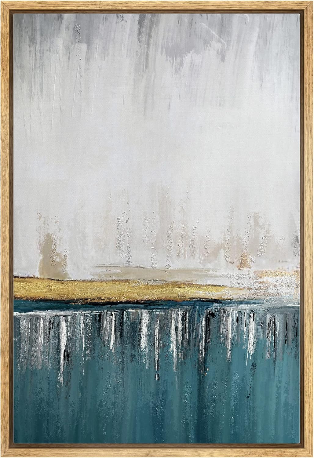 SIGNWIN Framed Canvas Wall Art Abstract Texture Canvas Prints Home Artwork Decoration for Living ... | Amazon (US)