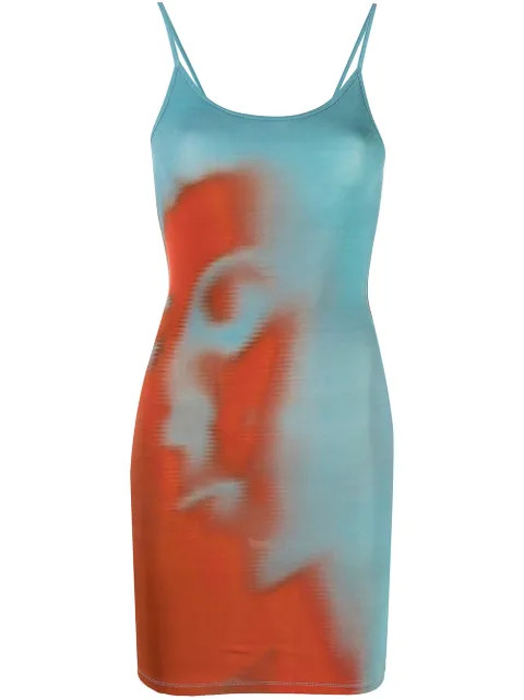 face-print mini dress | Farfetch Global