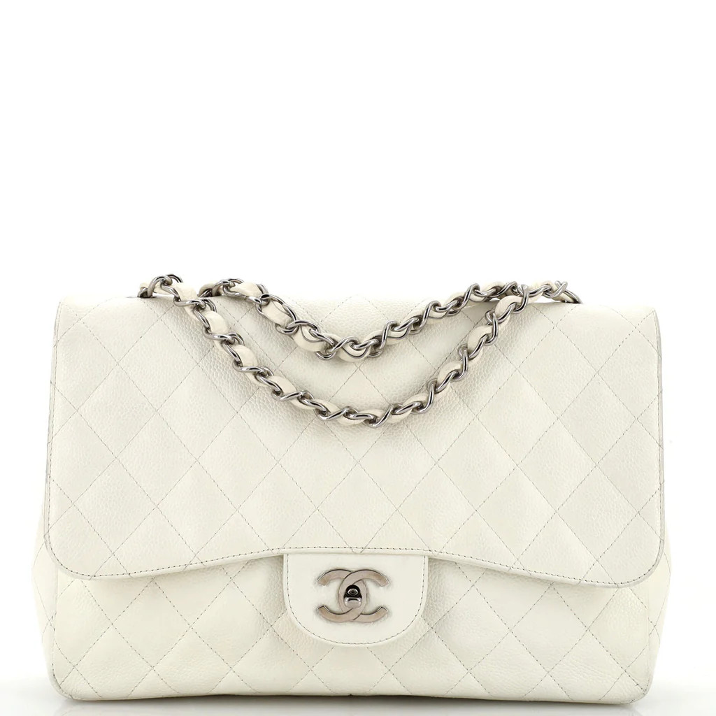 Vintage Classic Single Flap Bag Quilted Caviar Jumbo | Rebag