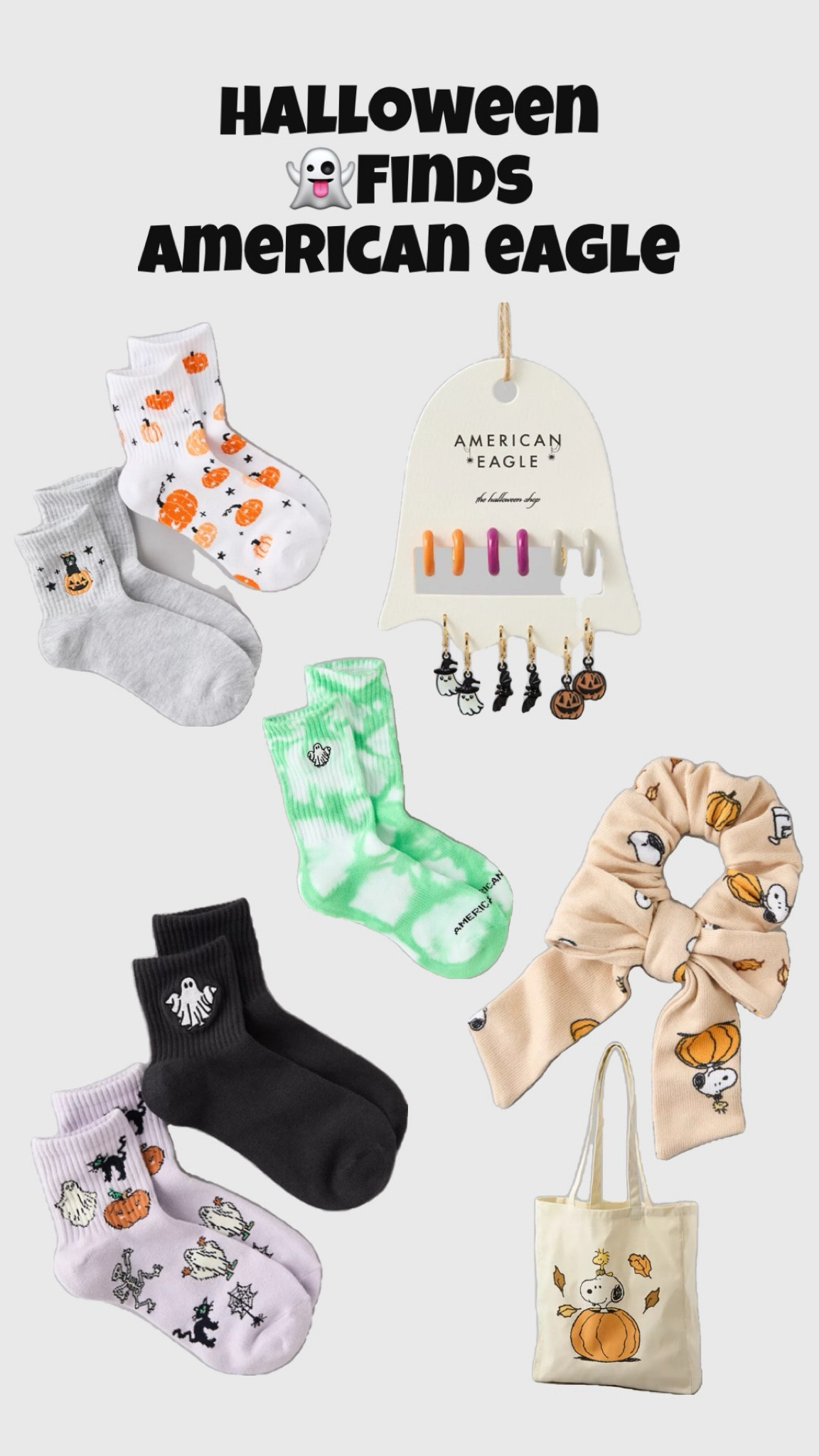 Cuteeeee Halloween Sock and Earring from American Eagle 

#LTKStyleTip #LTKHalloween #LTKU