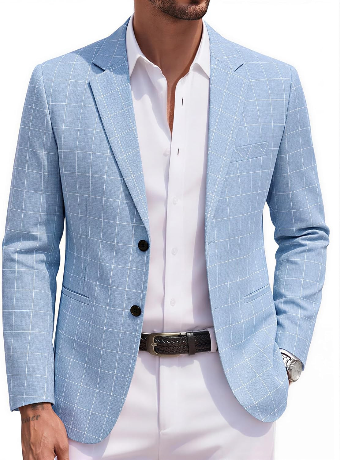 COOFANDY Mens Blazer Casual Sport Coats Regular Fit Lightweight Suit Jacket | Amazon (US)