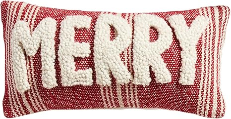 Mud Pie Christmas Mini Pillow, Merry | Amazon (US)