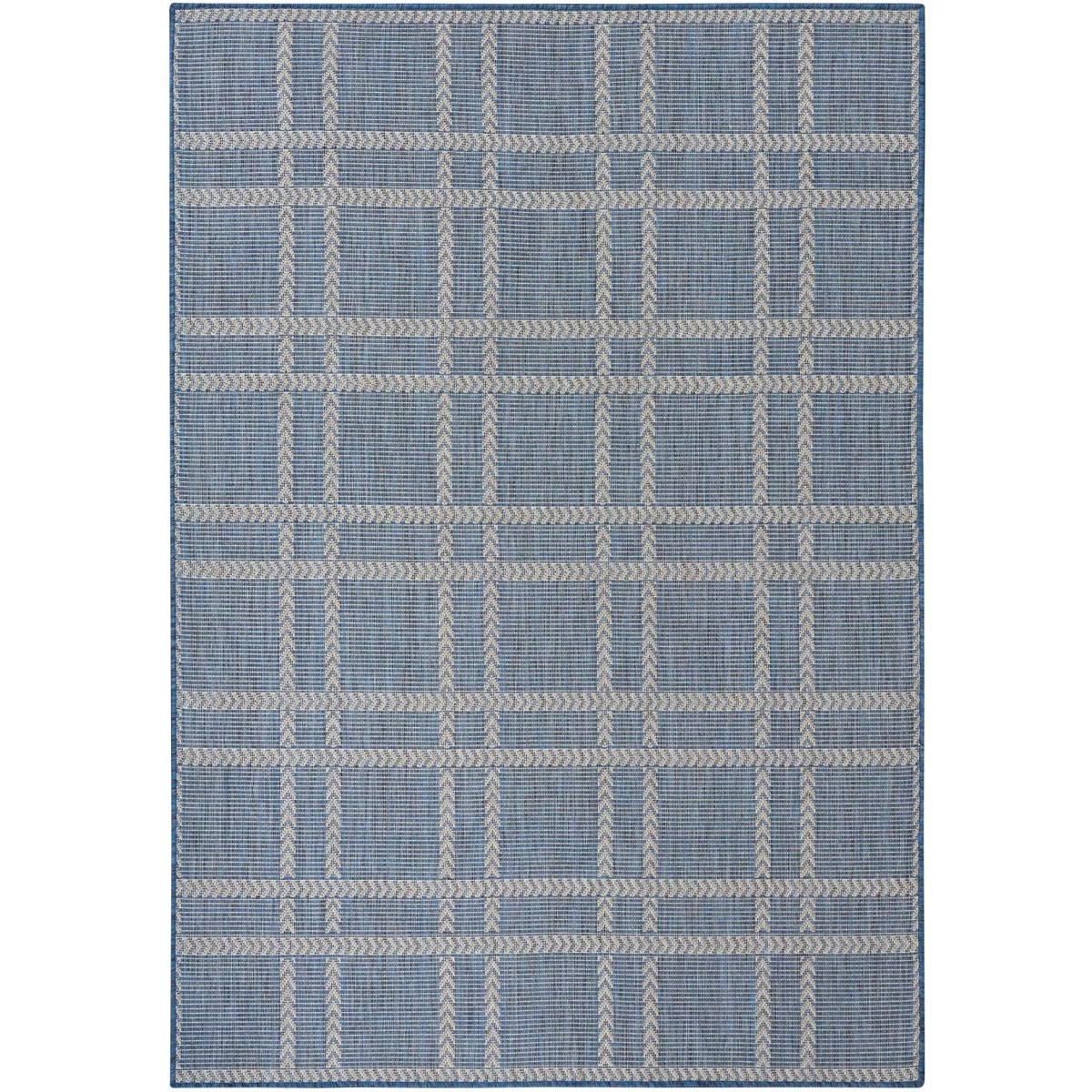 Nourison Horizon Indoor/Outdoor 6' x 9' Navy Modern Rug | Target