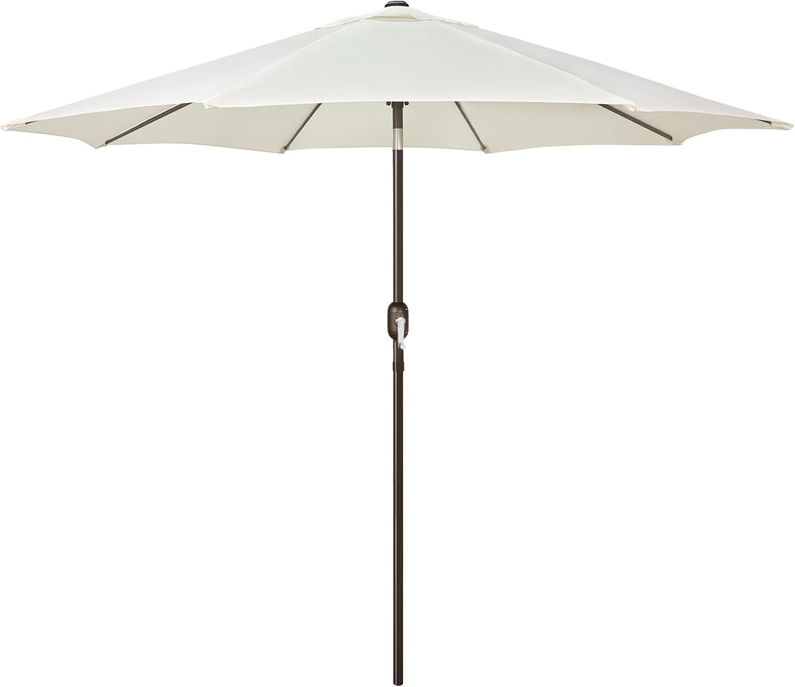 9' Outdoor Patio Umbrella, Outdoor Table Umbrella, Yard Umbrella, Market Umbrella with 8 Sturdy R... | Amazon (US)
