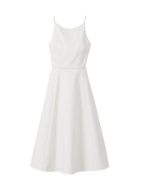 Pearl Golightly Embellished Stretch Cotton Twill Dress | Saks Fifth Avenue