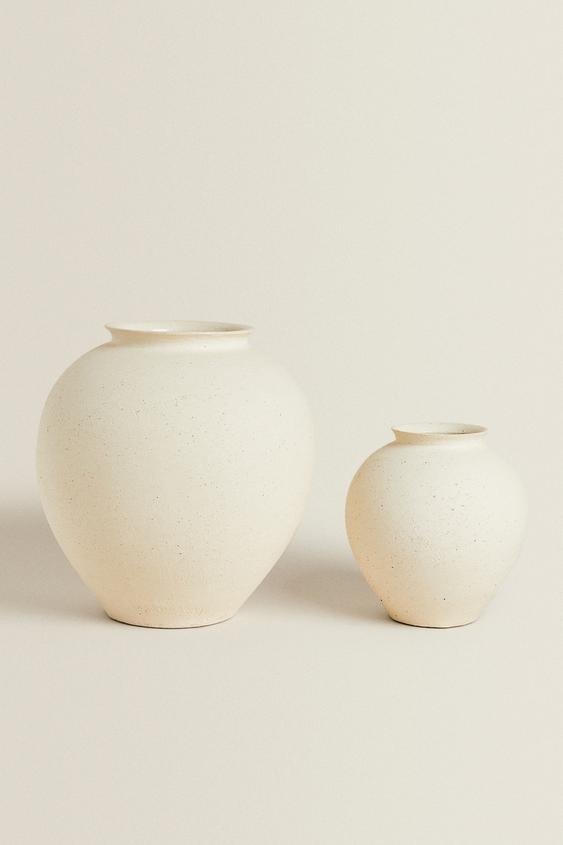 TEXTURED CERAMIC VASE | Zara US