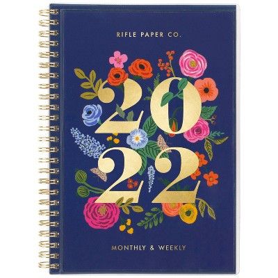 2022 Weekly/Monthly Planner Small 5.5"x8.5" Bouquet - Rifle Paper Co. for Cambridge | Target