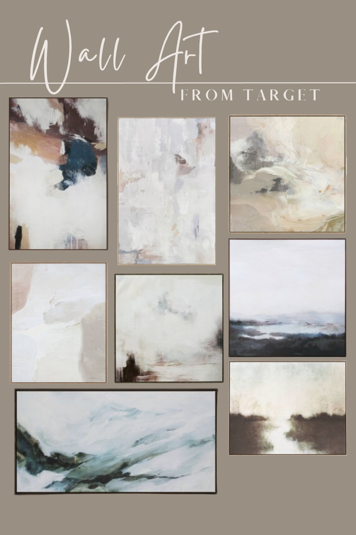 Loving all of these neutral large wall art pieces from Target

Target home decor home style target decor wall art canvas framed wall decor Anthropologie studio McGee west elm magnolia McGee and co abstract entryway feature wall accent wall large art

#LTKsalealert #LTKhome #LTKHoliday