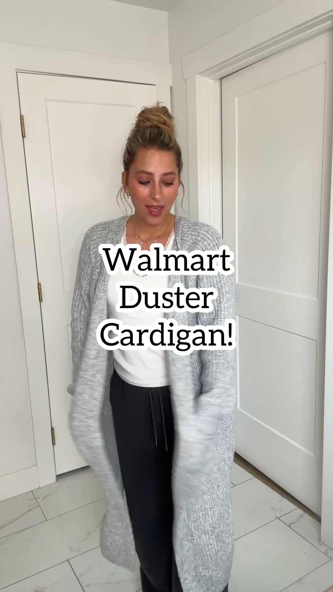 This Walmart duster cardigan is so cute. Love the length. Comes in multiple colors. True to size and under $20! #cardigan #duster #dustercardigan #walmartfinds #walmartfashion #over30 

#LTKWorkwear #LTKGiftGuide #LTKStyleTip