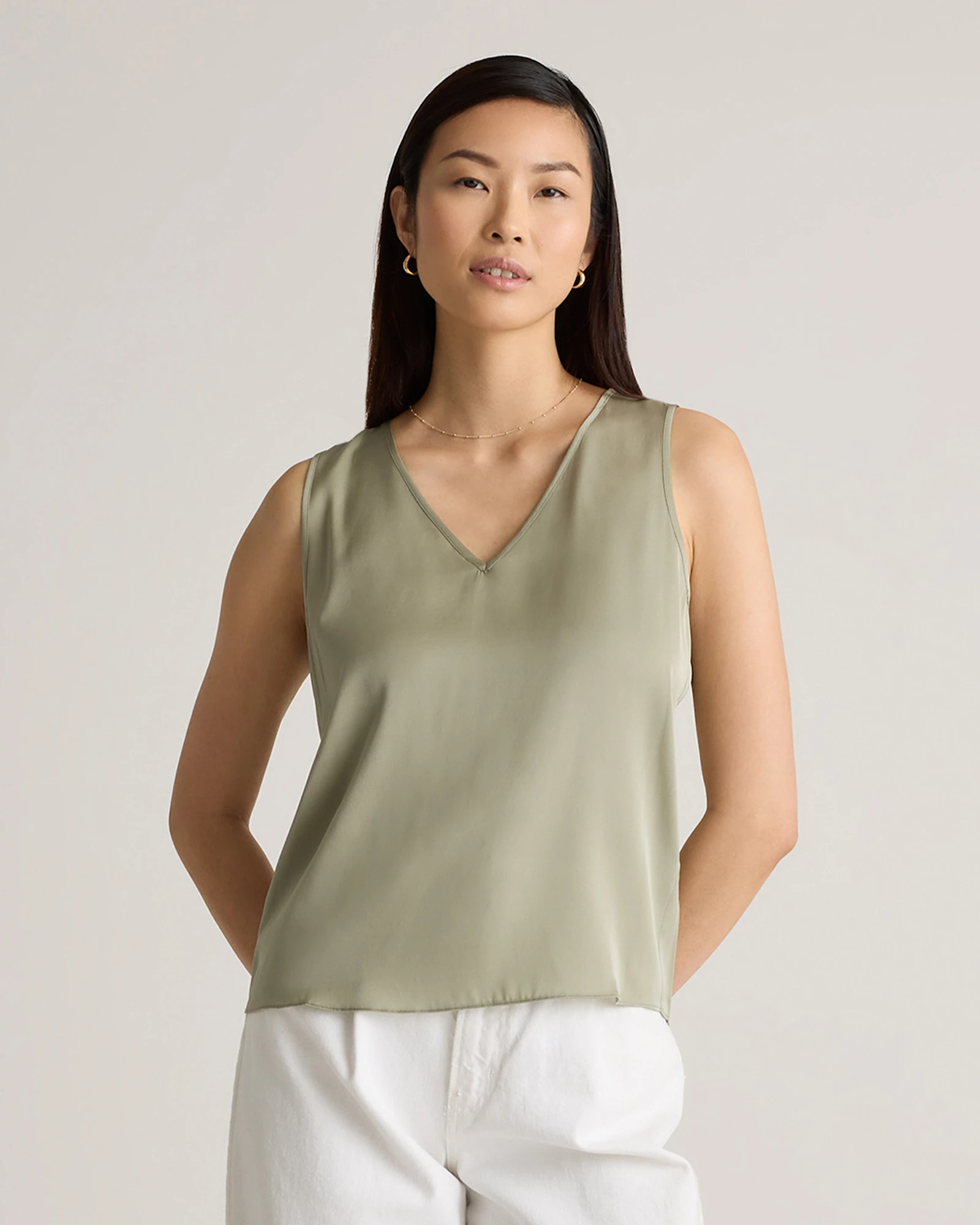 Washable Stretch Silk Tank | Quince | Quince