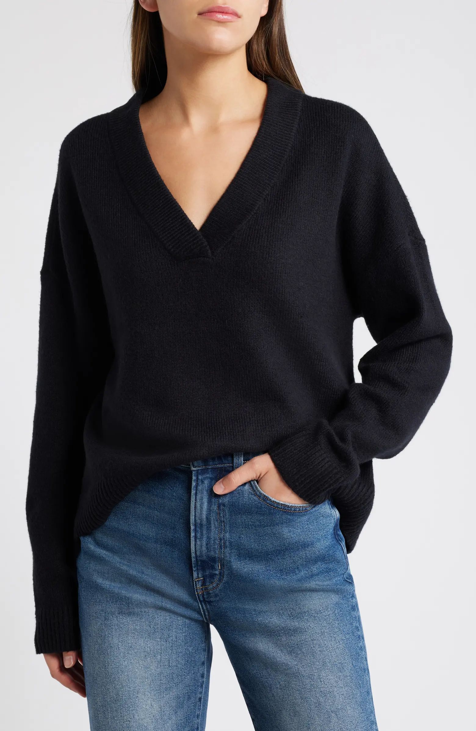 Treasure & Bond Oversize V-Neck Sweater | Nordstrom | Nordstrom