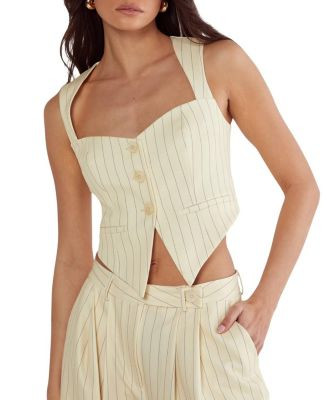 Pinstripe Tailored Top | Bloomingdale's (US)