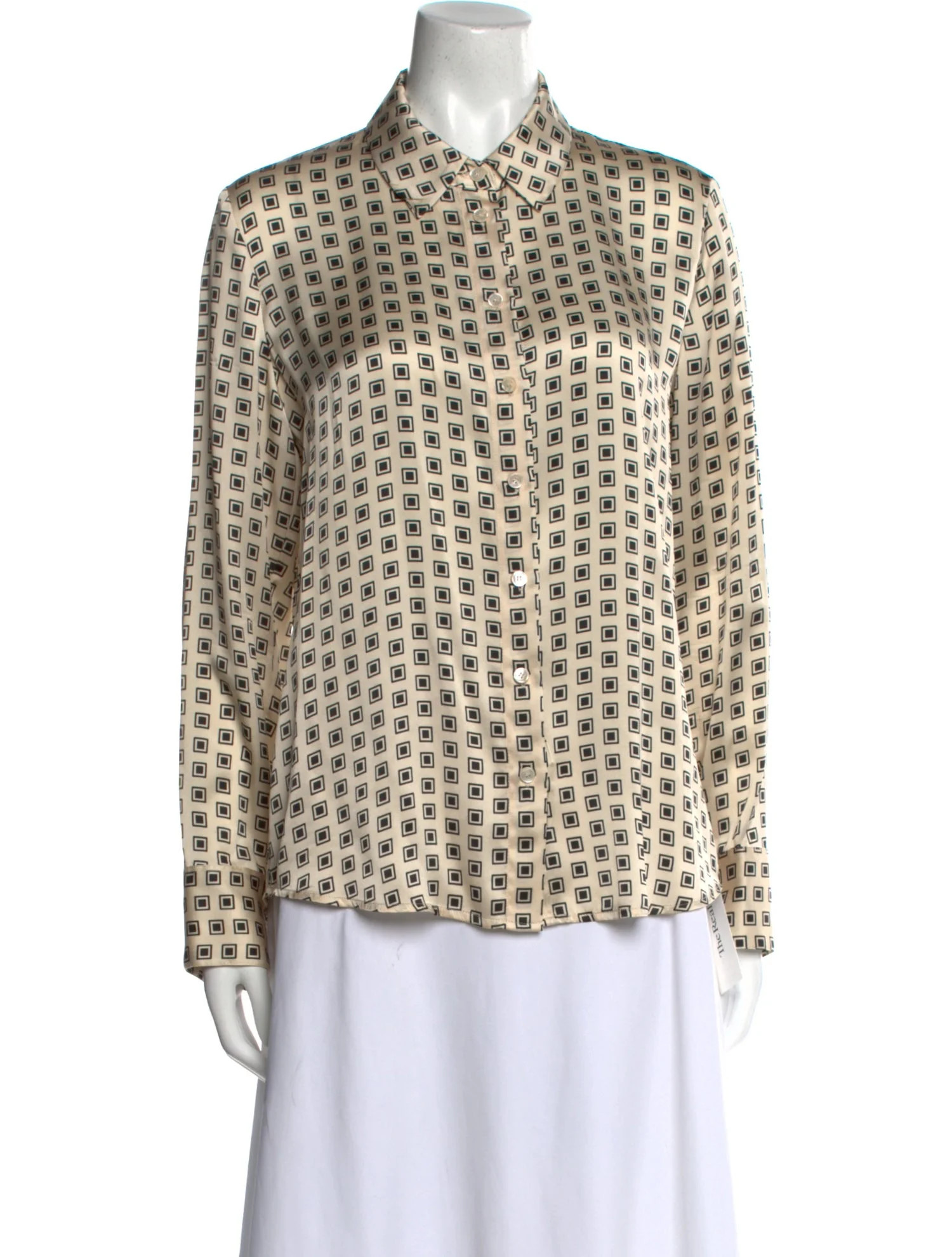 Silk Printed Button-Up Top | The RealReal