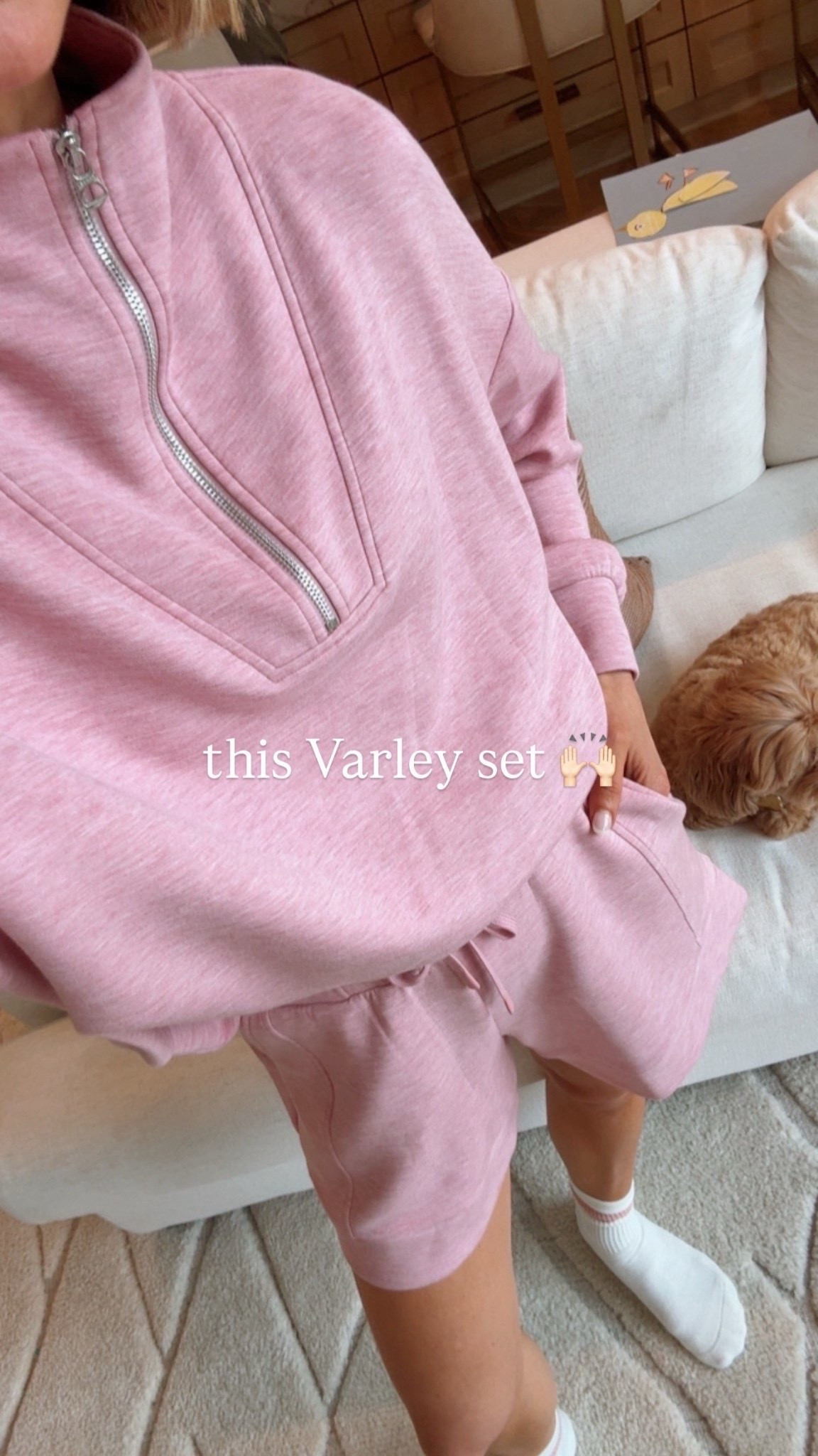 BEST SELLERS this week. Comfy matching set for spring. Love this pink. I'm wearing size xs in bottoms and small in top.

#LTKsummer