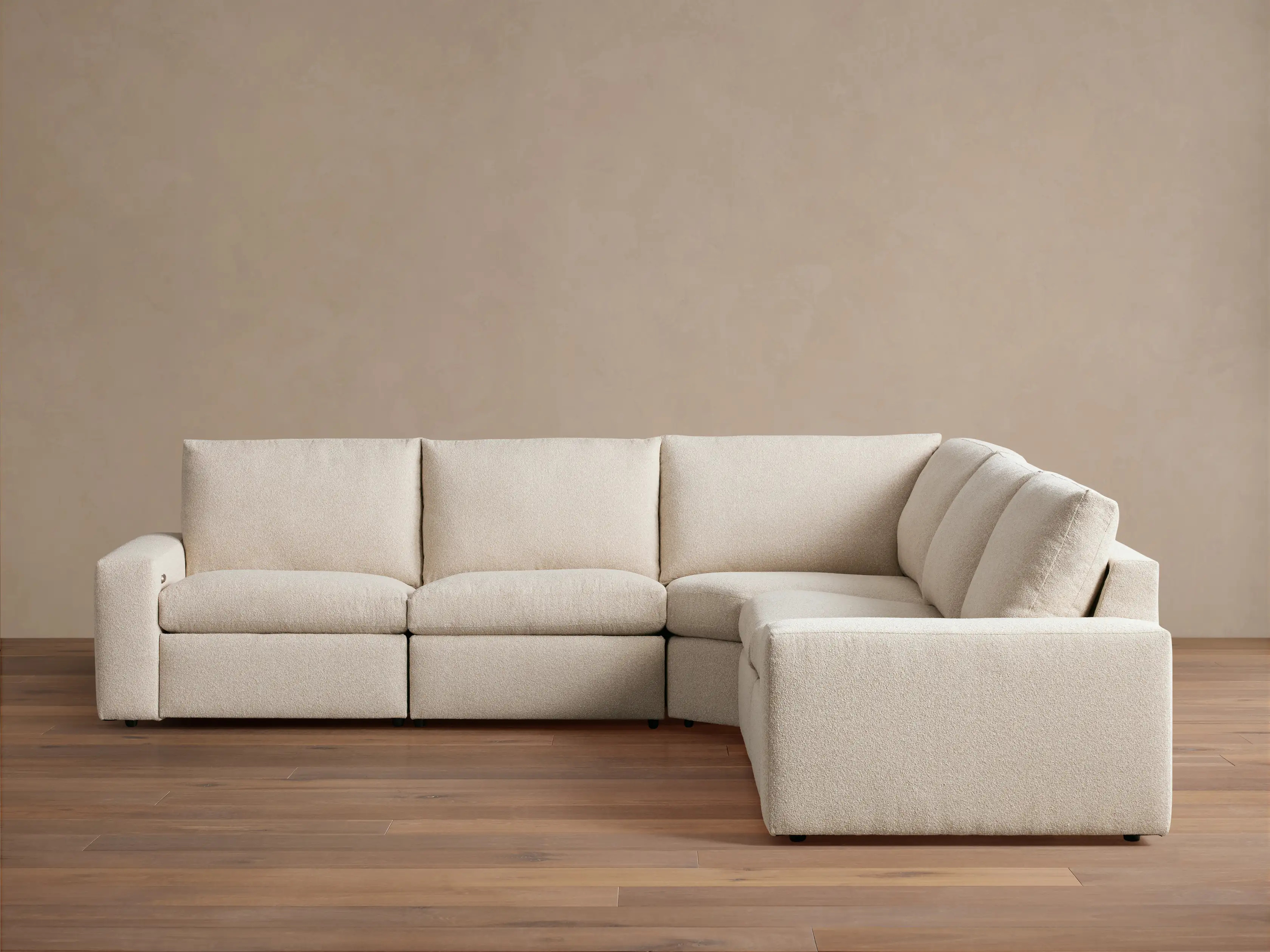 Kipton Wide Arm Five-Piece Motion Corner Sectional | Arhaus